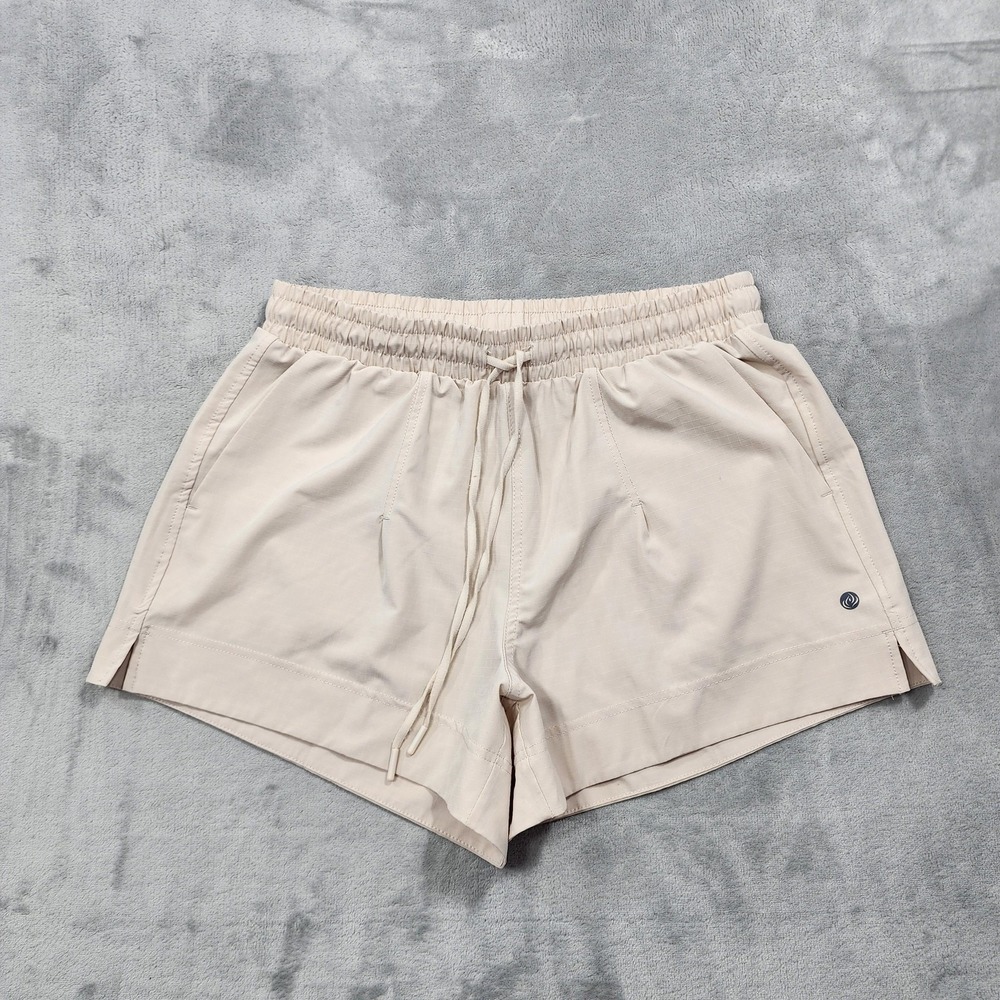 Apana Shorts Womens M Beige Lightweight Workout Active Gym Pockets Lightweight‎